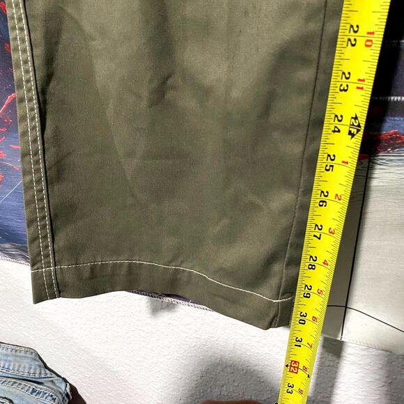 True Religion Cargo Pant Men's 36 Green Workwear Utility Outdoor Baggy Casual - Picture 5 of 7